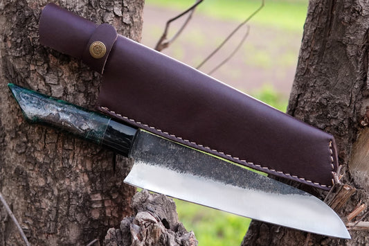 Custom Handmade Chef Knife Carbon Steel Kitchen Knife Ideal for Kitchen Outdoor