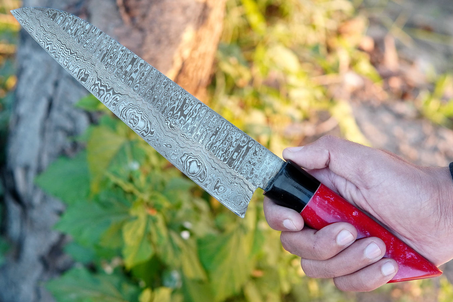 Custom Handmade Chef Knife Damascus Steel Kitchen Knife Ideal Kitchen Outdoor
