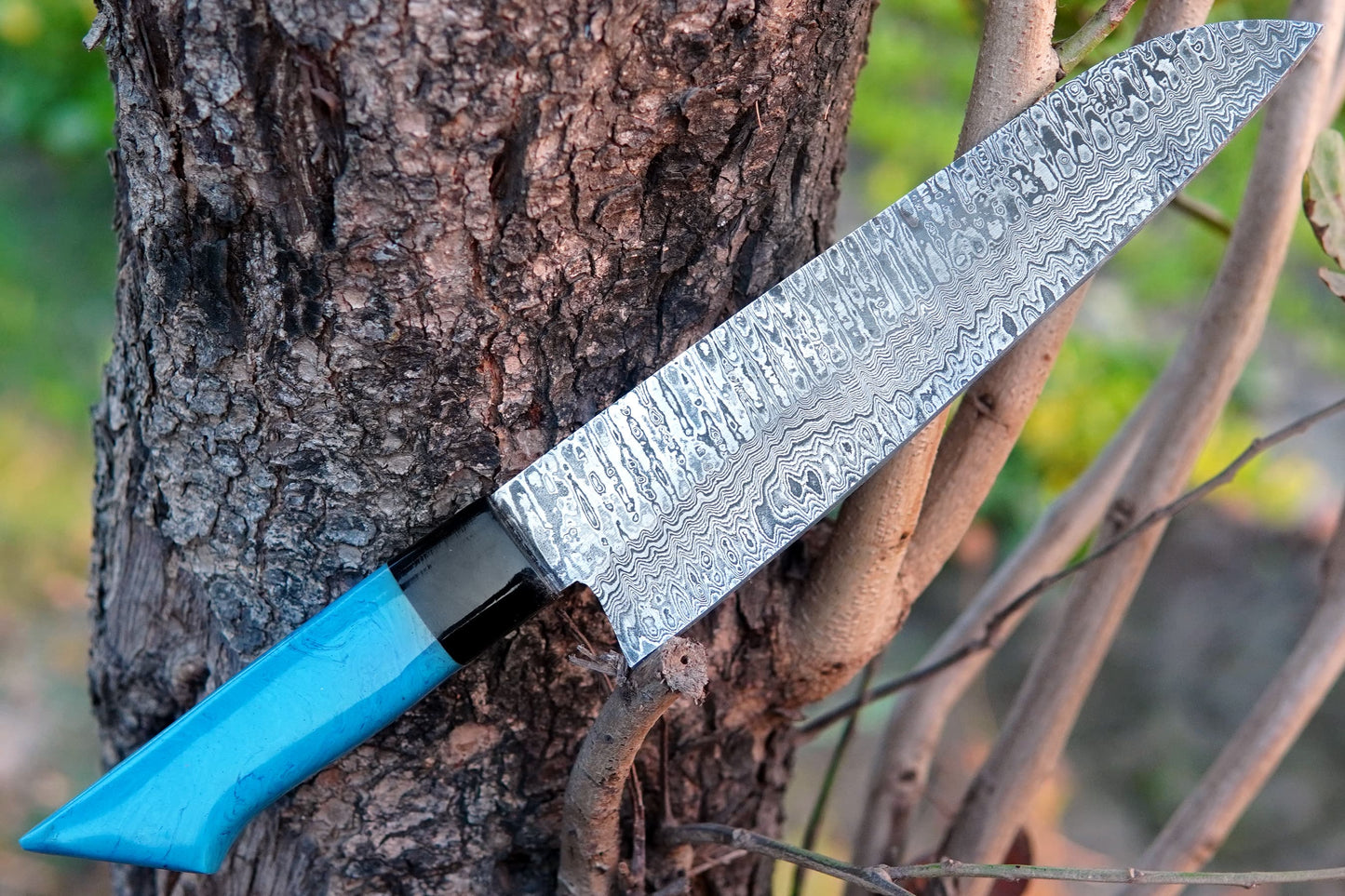 Custom Handmade Chef Knife Damascus Steel Kitchen Knife Ideal Kitchen Outdoor