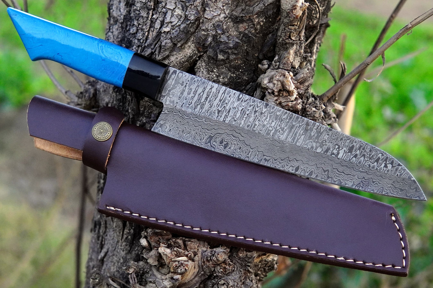 Custom Handmade Chef Knife Damascus Steel Kitchen Knife Ideal Kitchen Outdoor