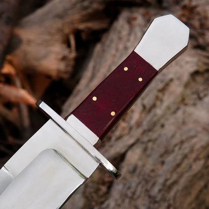 Close-up view of a polished steel blade showing clean lines and refined craftsmanship.