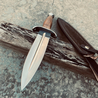 Leather sheath dagger knife perfect as a handmade gift.