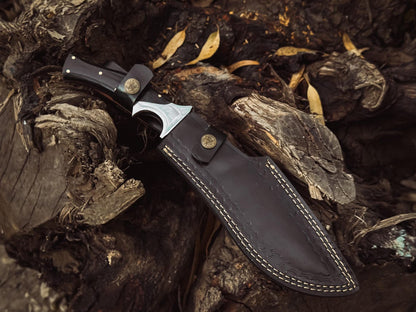 Macro detail of the blade edge and finish showing hand-polished surface.